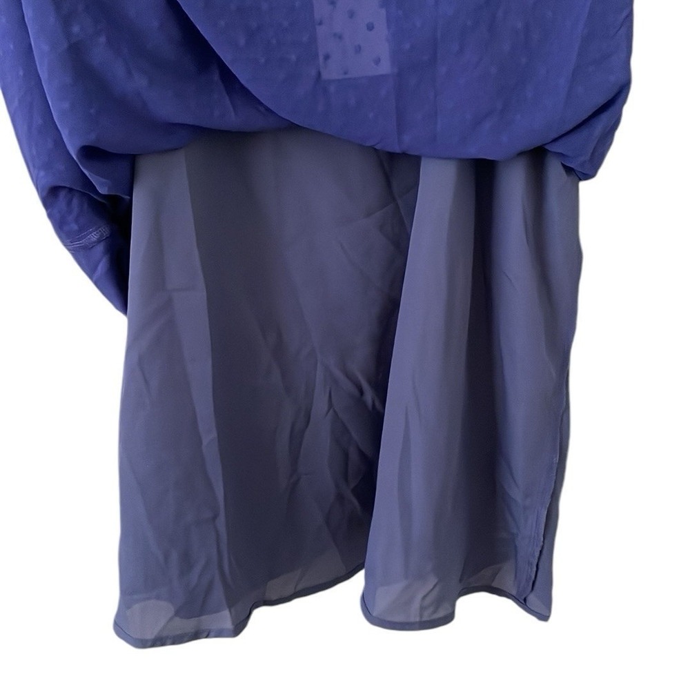 Andree By Unit Women's Blue Eyelet Button Keyhole Sleeveless Top Size 2X - Picture 7 of 7
